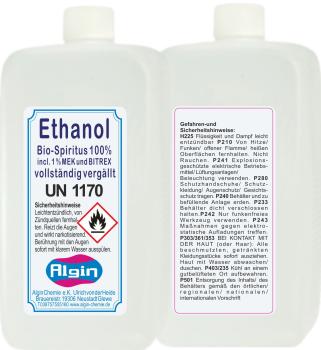 Bio ethanol Spiritus 100% 1 Liter PET